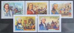 Poštové známky Èad 1976 Americká revolúcia, 200. výroèie Mi# 736-40 Kat 9.50€