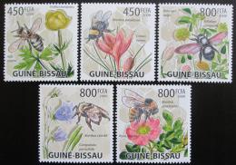 Potov znmky Guinea-Bissau 2009 Vely a kvety Mi# 4462-66 Kat 13