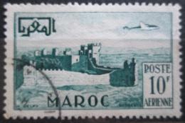 Poštová známka Francúzské Maroko 1952 Lietadlo nad pevností Chella Mi# 348