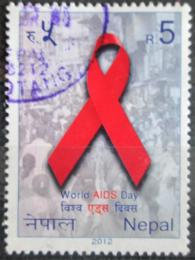 Potov znmka Nepl 2012 Svtov den AIDS Mi# 1061 - zvi obrzok