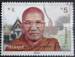 Potov znmka Nepl 2012 Sudarshan Mahasthavir, budhistick mnich Mi# 1068 - zvi obrzok