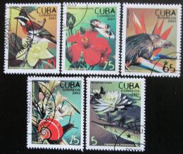 Potov znmky Kuba 2003 Fauna a flra Mi# 4521-25 - zvi obrzok