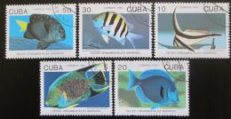Poštové známky Kuba 1992 Ryby Mi# 3578-82