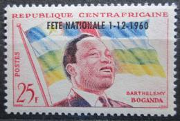 Poštová známka SAR 1960 Prezident a vlajka pretlaè Mi# 15