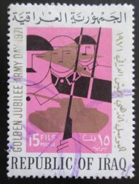 Poštová známka Irak 1971 Den armády Mi# 648