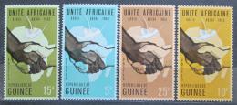 Potov znmky Guinea 1963 Konference Addis-Abeba Mi# 200-03 - zvi obrzok