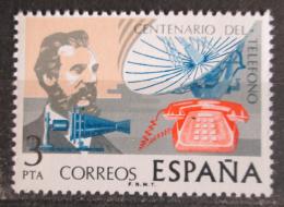 Poštová známka Španielsko 1976 Telefon, 100. výroèie Mi# 2204