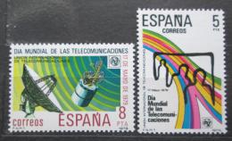 Poštové známky Španielsko 1979 Mezinárodní den telekomunikací Mi# 2414-15