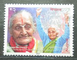 Potov znmka Nepl 2007 Chhaya Devi Parajuli, politika Mi# 939