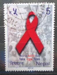 Potov znmka Nepl 2012 Svtov den AIDS Mi# 1061 - zvi obrzok