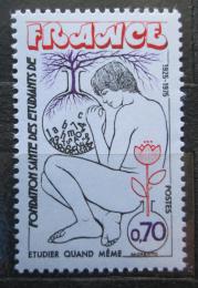 Poštová známka Francúzsko 1975 Péèe o nemocné studenty Mi# 1927