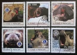 Poštové známky Svätý Tomáš 2003 Morské levy Mi# 2142-47 Kat 10€