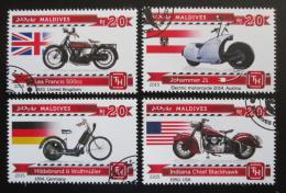 Poštové známky Maldivy 2015 Motocykle Mi# 5495-98 Kat 10€