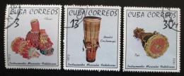 Potov znmky Kuba 1972 Hudobn nstroje Mi# 1816-18 - zvi obrzok