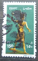Poštová známka Egypt 2002 Zlatá døevìná socha Tutanchamona Mi# 2090 b