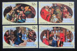 Poštové známky Penrhyn 1974 Vianoce, umenie Mi# 58-61