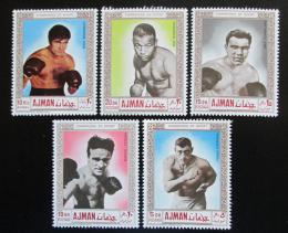 Poštové známky Adžmán 1969 Boxeøi Mi# 382-86 Kat 9€