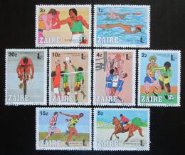 Poštové známky Zair 1985 Šport, OLYMPHILEX Mi# 889-96