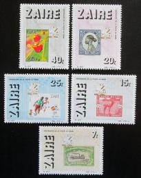 Poštové známky Zair 1986 Pošta, 100. výroèie Mi# 933-37 Kat 9€