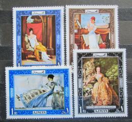 Poštové známky Adžmán 1969 Umenie Mi# 430-33