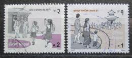 Poštové známky Nepál 2002 Boj proti spoleèenským nepøístojnostem Mi# 750-51