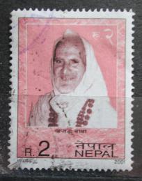 Poštová známka Nepál 2001 Khaptad Baba, lékaøka a spisovatelka Mi# 728
