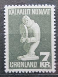 Poštová známka Grónsko 1979 Kamenná socha, Simon Kristoffersen Mi# 117