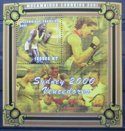 Poštová známka Mozambik 2001 LOH Sydney, tenis Mi# Block 83 Kat 10€