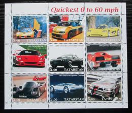 Poštové známky Tatarstán, Rusko 2001 Nejrychlejší automobily Mi# N/N