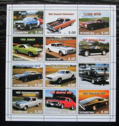 Poštové známky Tatarstán, Rusko 2000 Klasické automobily Mi# N/N