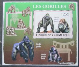 Poštová známka Komory 2009 Gorily Mi# 2142 Block