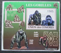 Poštová známka Komory 2009 Gorily Mi# 2143 Block