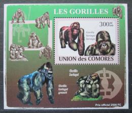 Poštová známka Komory 2009 Gorily Mi# 2145 Block