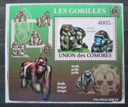 Poštová známka Komory 2009 Gorily Mi# 2146 Block