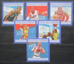 Poštové známky Komory 2010 Basketbalisti Mi# 2865-70 Kat 10€