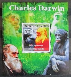 Potov znmka Komory 2009 Charles Darwin Mi# 2228 Block - zvi obrzok