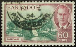Poštová známka Barbados 1950 Naklonìní lodi Mi# 193