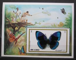 Poštová známka Umm al-Kuvajn 1972 Motýle Mi# Block 50 Kat 7.50€