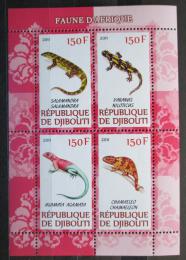 Poštové známky Džibutsko 2011 Jašterice Mi# N/N