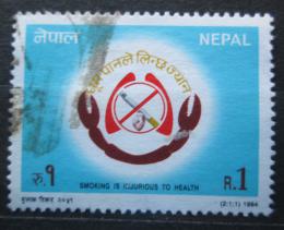 Poštová známka Nepál 1994 Kampaò proti kouøení Mi# 561
