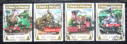 Poštové známky Svätý Tomáš 2017 Parní lokomotívy Mi# 7274-77 Kat 12€