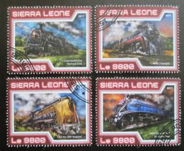 Potov znmky Sierra Leone 2017 Parn lokomotvy Mi# 8381-84 Kat 11 - zvi obrzok