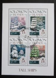 Poštové známky Šalamúnove ostrovy 2013 Plachetnice Mi# 2342-45 Kat 9.50€