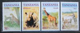 Poštové známky Tanzánia 1986 Ohrožená fauna Mi# 328-31