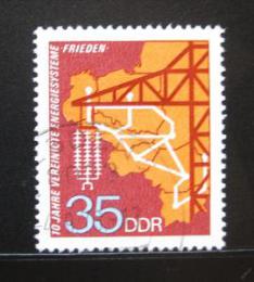 Poštová známka DDR 1973 Elektrická sí� Mír Mi# 1871
