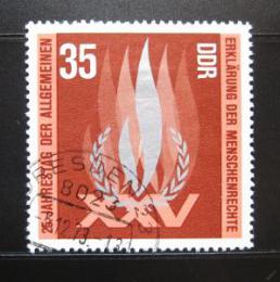 Poštová známka DDR 1973 Deklarace lidských práv Mi# 1898