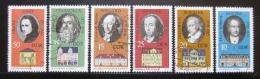 Poštové známky DDR 1973 Slavní muži Mi# 1856-61