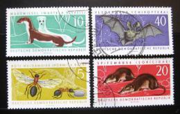 Poštové známky DDR 1962 Ohrožená fauna Mi# 869-72 Kat 12€