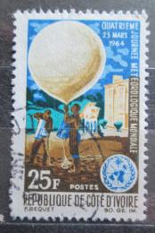 Poštová známka Pobrežie Slonoviny 1964 Den meteorologie Mi# 266