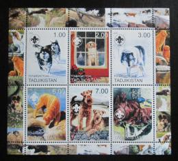 Poštové známky Tadžikistan 2000 Psy Mi# N/N 